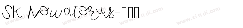 SK Nowatorus字体转换